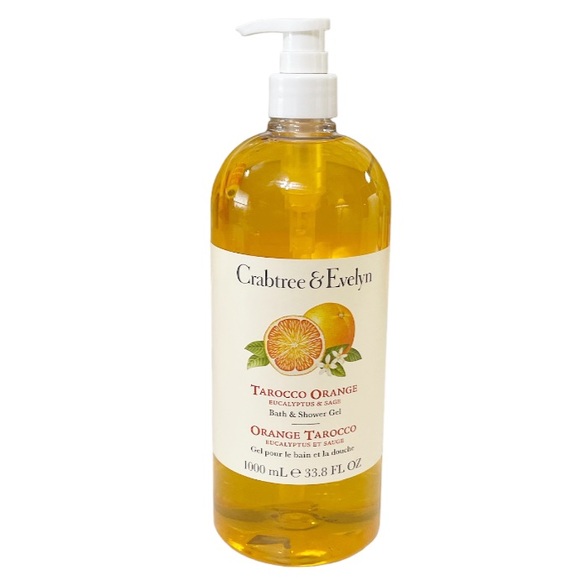 NEW! 33.8 fl Oz HTF Crabtree & Evelyn TAROCCO ORANGE Bath and Shower Gel - Picture 1 of 6